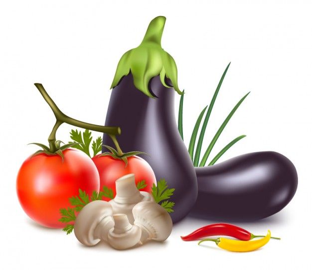 626x541 Realistic Vegetables Arrangement Icon Vector Cookbooksticker