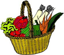 225x192 Vegetable Basket Clip Art