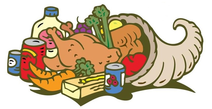 838x432 Thanksgiving Food Basket Clipart