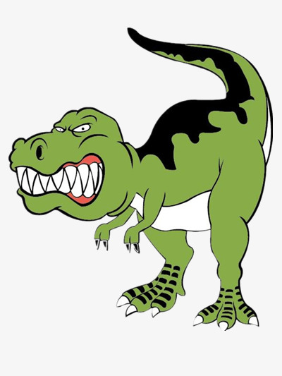 400x533 Fierce Large Dinosaurs, Green, Animal, Cartoon Png Image