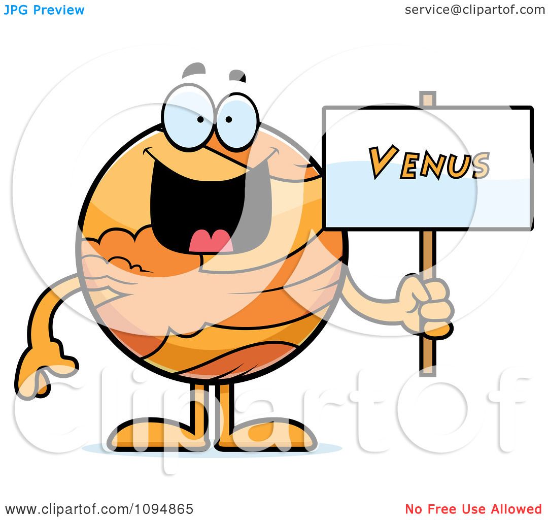 1080x1024 Clipart Planet Venus Holding A Sign