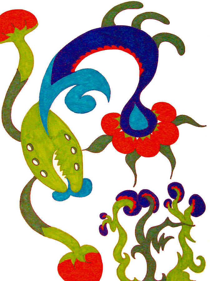 673x900 Venus Flytrap Drawing By Jennifer Vichinsky