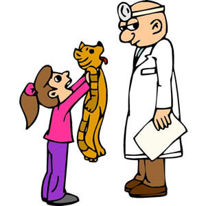 300x300 Vet With Cat Clipart