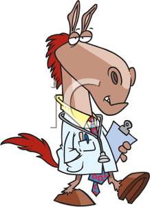 218x300 Clipart Image A Horse Veterinarian