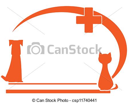 450x361 Veterinary Symbol With Place Text. Veterinary Symbol With Place