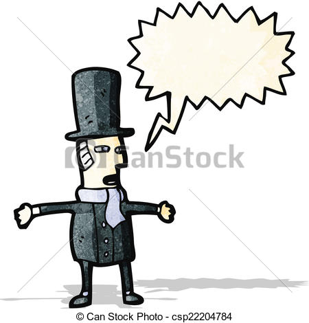 450x470 Cartoon Victorian Gentleman Vector