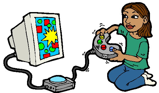 512x300 Video Game Clipart Girl