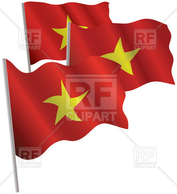364x400 Wavy Flag Of Socialist Republic Of Vietnam Royalty Free Vector