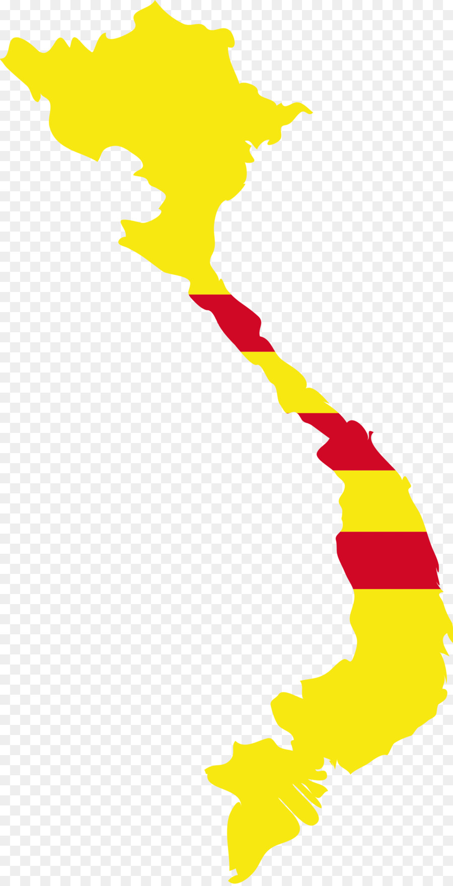 900x1760 Flag Of Vietnam Map Clip Art