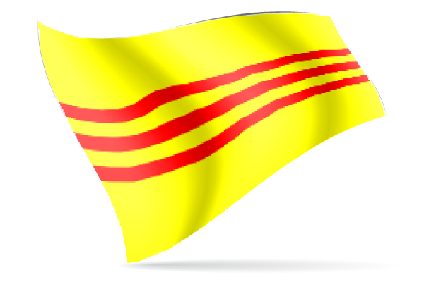 600x400 South Vietnam Large Collector Flag