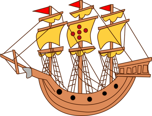 500x382 7345 Sailing Ship Silhouette Clip Art Public Domain Vectors