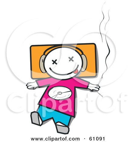 450x470 Royalty Free (Rf) Clipart Illustration Of A Little Dj Man Wearing