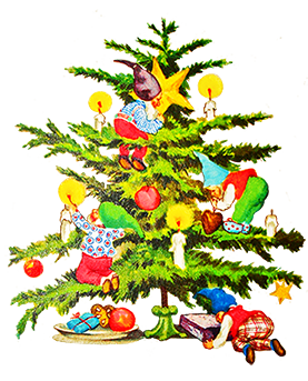 277x343 Collection Of Vintage Christmas Tree Clip Art High Quality