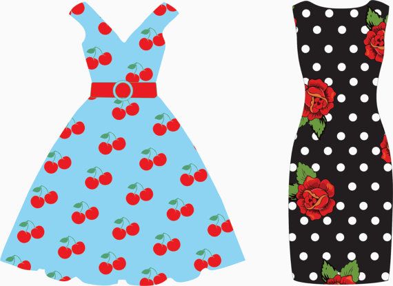 570x415 Party Dresses Drawings Clip Art
