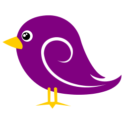 250x250 Violet Bird Clip Art Free Borders And Clip Art