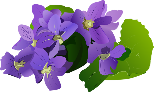 Violet Flower Clipart at GetDrawings | Free download