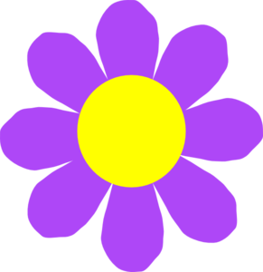 291x300 Purple Flower Clip Art
