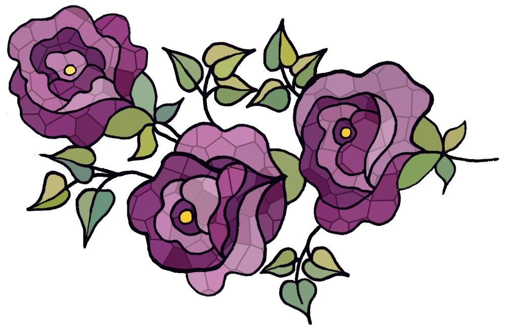 1004x655 Artbyjean Clipart Violet Flower Flower Prints Crafty Clip Art