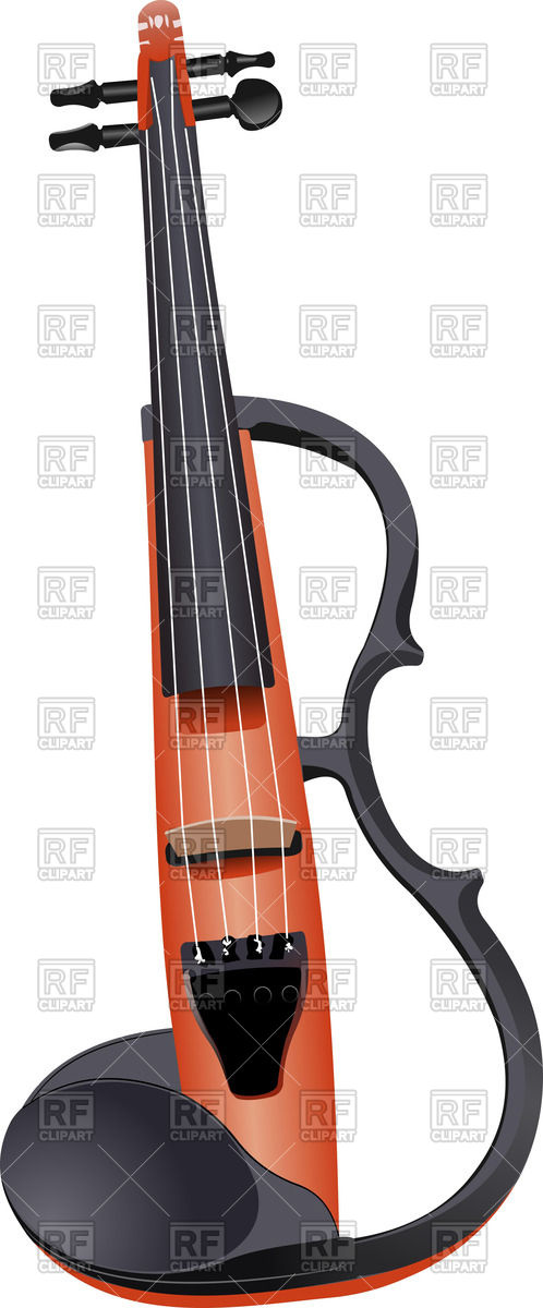 498x1200 Electric Violin Royalty Free Vector Clip Art Image