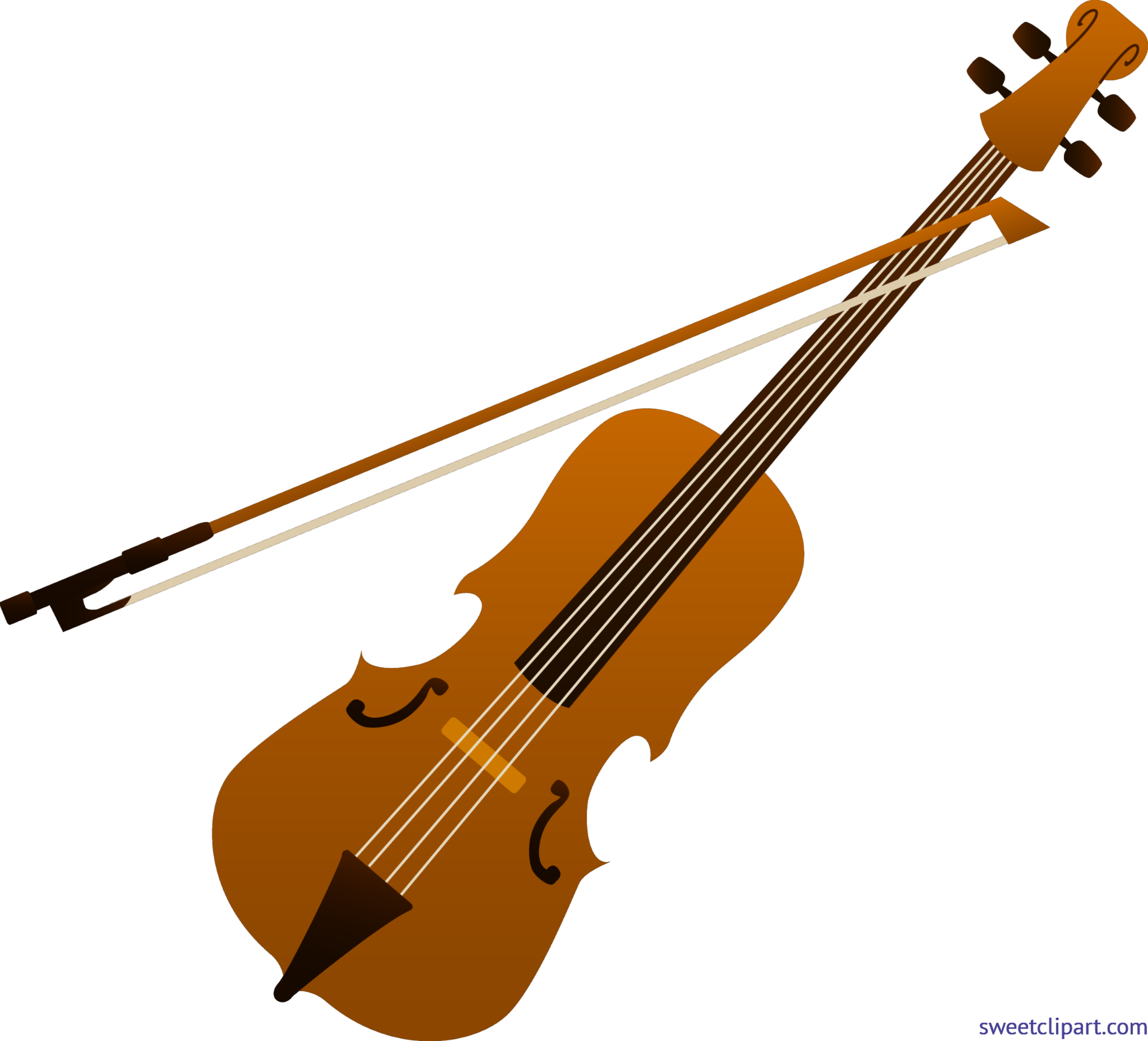 7369x6681 Violin Clip Art