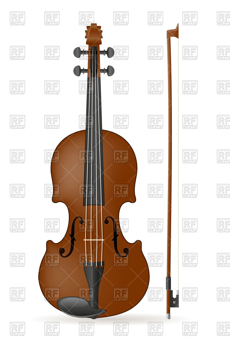 800x1200 Violin Royalty Free Vector Clip Art Image