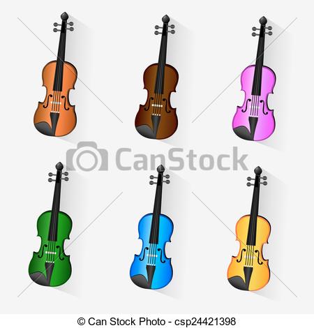 450x470 Violin Vector Eps Vectors