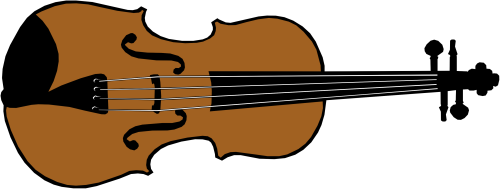 500x189 Cartoon Violin Clipart