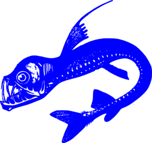 298x279 Viper Fish Blue Clip Art