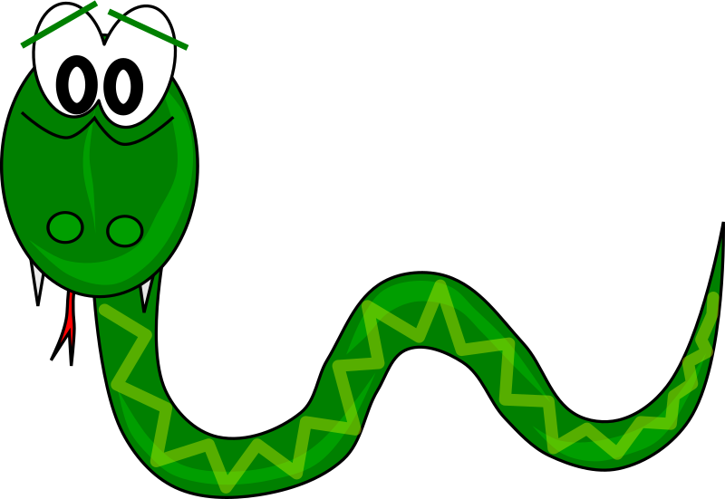 800x551 Green Snake Clipart