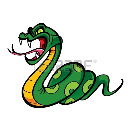 450x450 Python Angry Snake Bite Clipart Panda