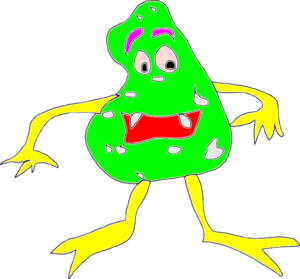 300x279 Cartoon Virus Clip Art