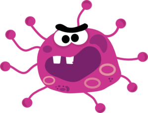 299x228 Computer Virus Character Clip Art