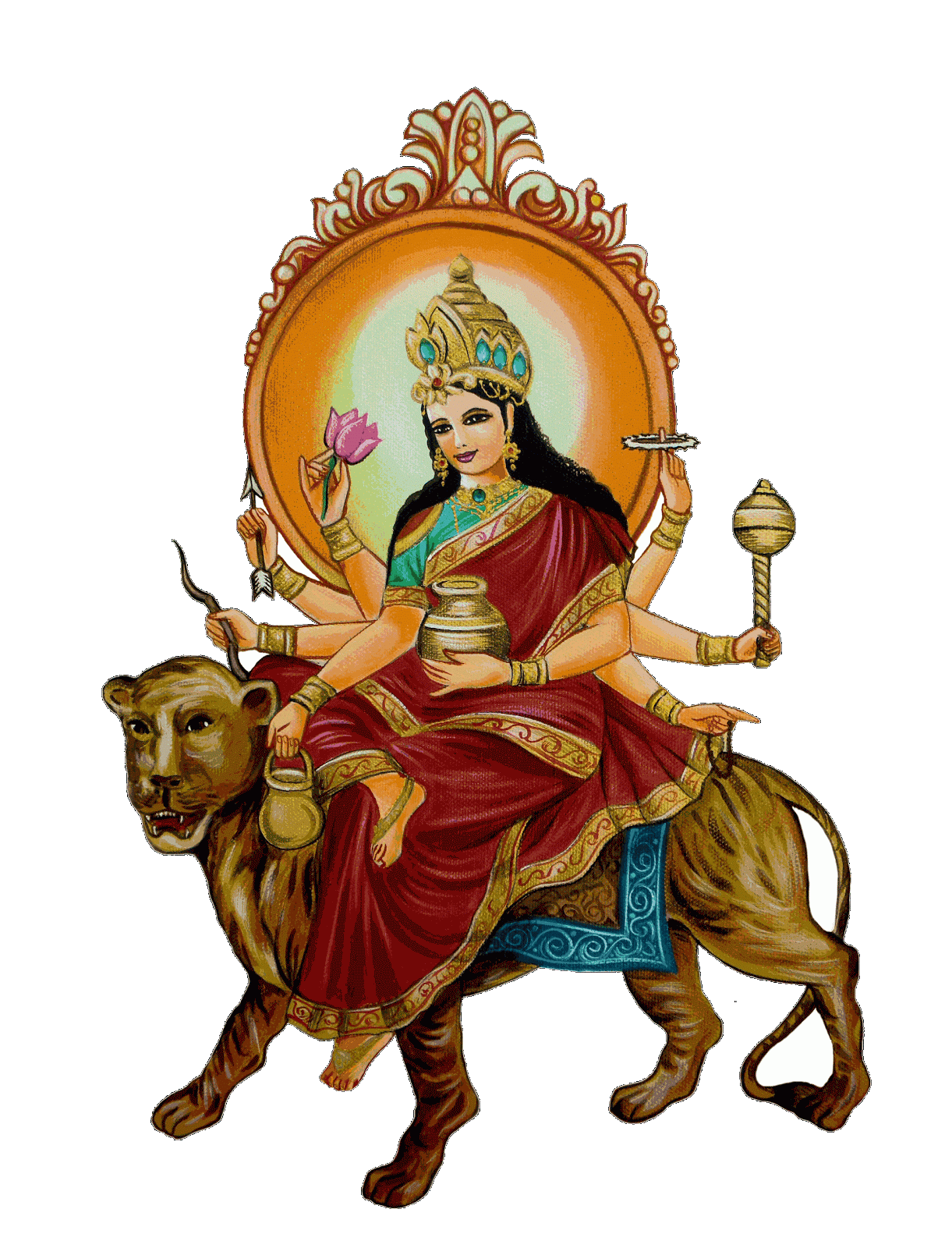 1221x1600 Shri Ivashiva Day 4 Kushmanda Her Name Means