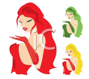 300x268 Three Women Blowing Kisses