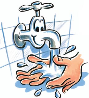 288x315 Germs Hand Washing Clipart
