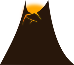 299x264 Simple Volcano Clip Art
