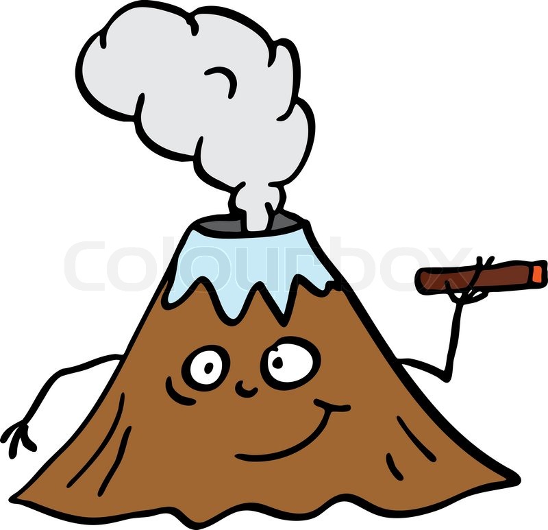 800x773 Volcano Clipart Animated
