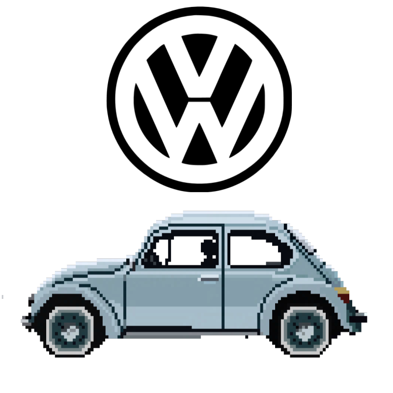 800x800 Oc] Vw Beetle Pixel Design Pixelart