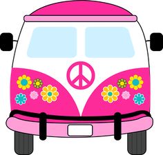 236x225 Love And Peace Clip Art Set Summer Of Love Clipart, Buses, Guitars