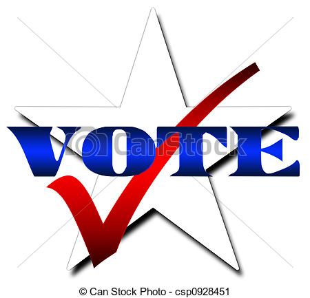 450x433 Star Vote. Illustration For Voting Featuring A White Star Clipart