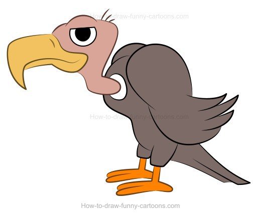 520x433 Cartoon Buzzard Clip Art