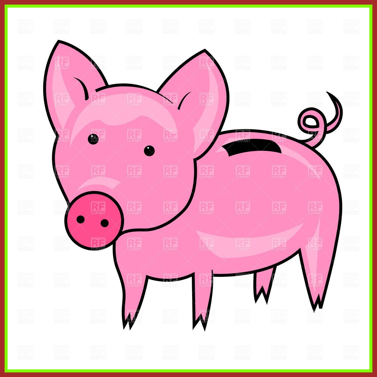 1250x1250 Broken Piggy Bank Clip Art