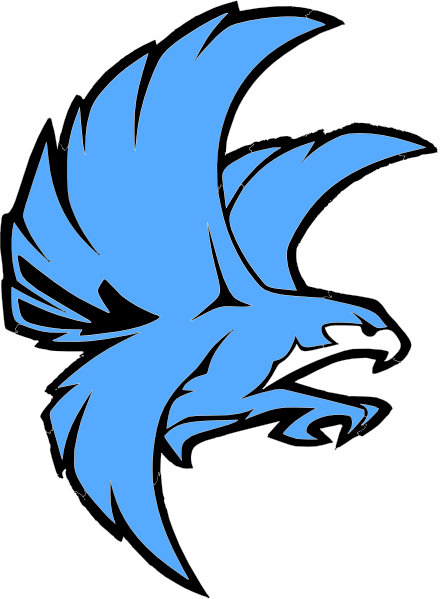 444x599 Falcon Bw Clip Art