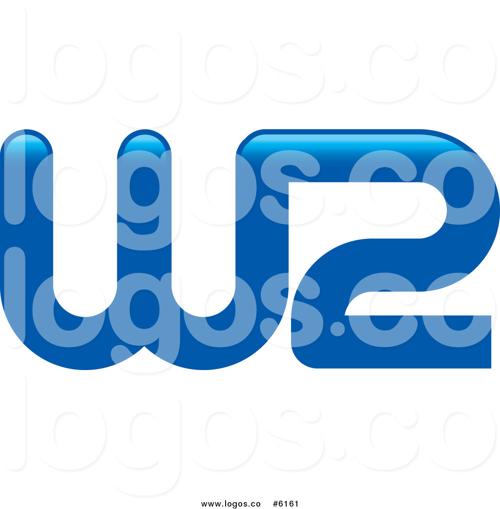 1024x1044 Royalty Free Clip Art Vector Logo Of A Blue W2 By Lal Perera