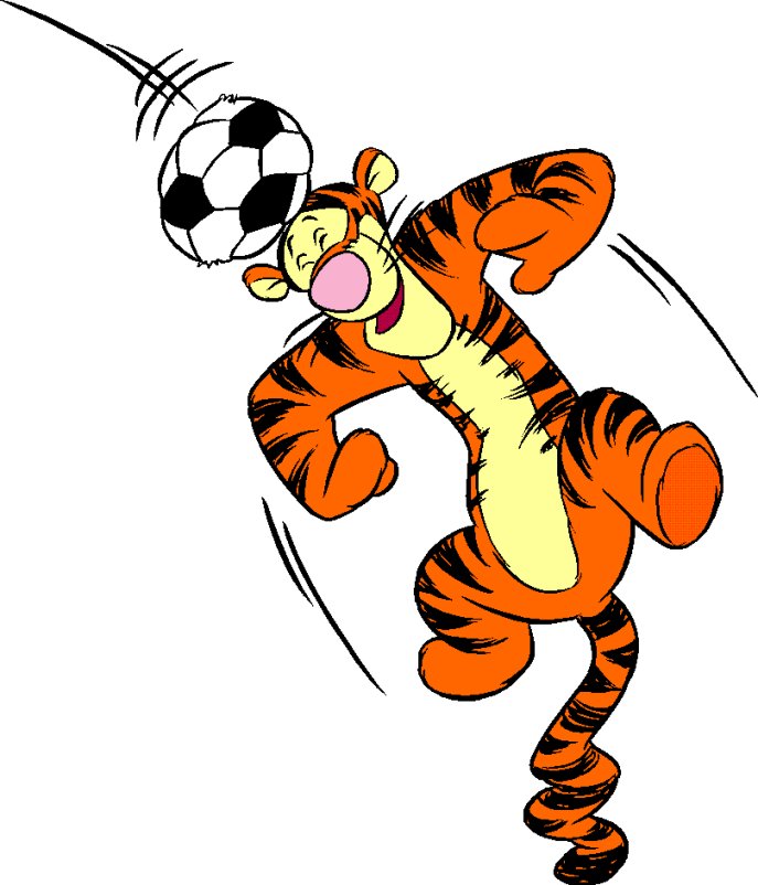 687x802 Soccer Clipart Tigger