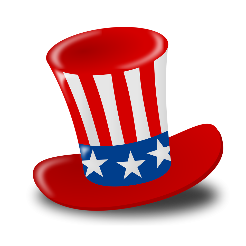 958x958 Wacky Hat Cartoons Illustration Of A 4th Of July Hat