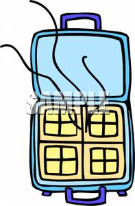 197x300 Clipart Picture A Waffle Maker Making Waffles
