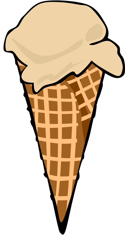 428x800 Free Clipart Fast Food, Desserts, Ice Cream Cones, Waffle, Single