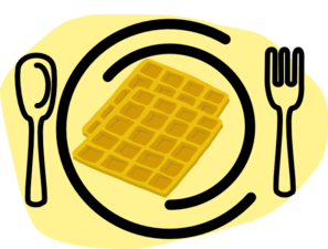 297x225 Waffle Plate Fork Clip Art
