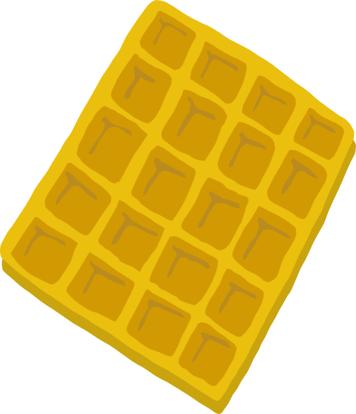 516x599 Waffle Clip Art Free Vector 4vector
